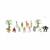 JAMARA Dierenset Wilde Dieren 3,5" 16-delig - ideale accessoires voor elke dierentuin, liefdevolle details, bevordert rollenspel en verbeelding, Hoogte: 30-95 mm
