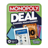 Monopoly Deal, Card Game in a Metal Tin | Ages 8+ | 2 to 5 Players | 15 Min | Family Game for Kids, Teens and Adults I Travel Game | French Version
