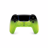 Manette PlayStation 5 officielle DualSense sans fil, avec retour haptique et gâchettes adaptatives, micro intégré, batterie rechargeable, compatible PS5/PC, collection HYPERPOP, couleur : Remix Green