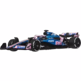 Hot Wheels Formule 1 BWT Alpine – Pierre Gasly #10 Jeu de voiture de collection en die-cast de 1:64 avec roues Real Riders et carrosserie/châssis métalliques, JKD82