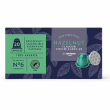 Nespresso Compatible Hazelnut Flavored Coffee Capsules, Medium Roast, 20 Capsules (1 Pack of 20) - Rainforest Alliance Certified