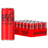 Coca-Cola Zero Sugar - refreshing drink with original Coca-Cola taste without sugar and without calories - in stylish bottles (24 x 330 ml)