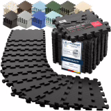 Protection Mat for Gym Floor - EVA Foam Tiles + Edges | Puzzle Mat for Gym, Weight Training, Running, Garage, Pool, Insulation