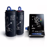 Braun ExactFit 5 Connect Smart Blood Pressure Monitor | Braun Healthy Heart App | Color-Coded Display | 2 Cuff Sizes | Home Use | BUA6350