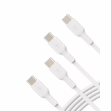 Belkin BoostCharge USB-C/USB-C Cable, USB-C Fast Charging Cable for iPhone 16, 15 Plus/Pro/Pro Max, Samsung Galaxy S24, Pixel, iPad Pro, Nintendo Switch and More, USB Type-C Fast Charging Cable, 1 m, 2-Pack, White