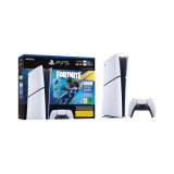 Sony PlayStation 5 Digital Edition Console, with DualSense Controller, Ultra-Fast SSD and Fortnite Flowering Chaos Game (Code), White