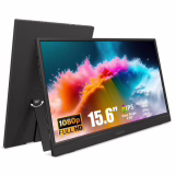 15.6-inch Portable Monitor, IPS 60Hz, Full HD 1920x1080, Speakers, Compatible with Laptop/PC/Mac/PS4/5/Xbox, HDMI 1.4 & Type-C Port