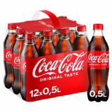 Coca-Cola Classic - Boisson de réfrigération avec goût unique incomparable en design stylé - Bouteille unitaire (12 x 500 ml)