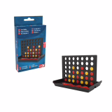 Noris Spieleklassiker 4-er Reihe – Jeu de stratégie pour la route, classique populaire en format voyage, jeu vertical à deux joueurs, jeu de logique pour enfants à partir de 4 ans