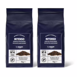 Café Intenso van Amazon, zwart en sterk gebrand, 2 kg (2 verpakkingen van 1 kg) - Gecertificeerd Rainforest Alliance