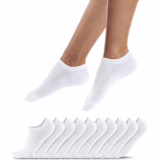 QINCAO Sportsokken voor heren en dames, 6/10 paar, korte katoenen sokken, ademende hardloopsokken