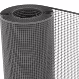 Filet en plastique Quadra 10 Anthracite 1,00x30 m, Filet de Protection Multi-Usages pour Balcons, Terrasses, Portails et Clôtures