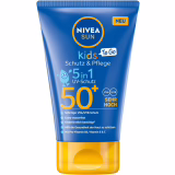 NIVEA SUN Kids Bescherming & Verzorging To Go Zonnebrandcrème LSF 50+, hoge zonbescherming met Vitamine C & E voor de gevoelige kinderhuid (50 ml)