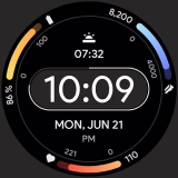 Dash Digital Watch Face free for Android (Digital - Wear OS)