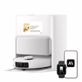 Mova P50 Pro Ultra Robot-aspirateur avec balais, 19.000 Pa, 75℃ Nettoyeur d'eau chaude autonettoyant, Seitenbürste extensible, LDS-Navigation, +RGB AI+LED-Déviation, Auto-Entleerement/Remplissage