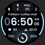 React 2 Connected Watch Face: Clock Display - Android (Dematerialized - Wear OS)