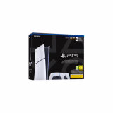 PlayStation Sony PS5, édition numérique, avec 2 manettes sans fil DualSense, couleur : blanche