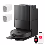 Roborock Qrevo S Pro Robot Videur Aspirateur Laveur, 18 500 Pa, Séchage à l'air Chaud 45 °C, Nettoyage à Haute Température 75 °C, Évitement d'obstacles et Navigation Intelligente, Anti-enchevêtrements