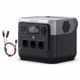 Draagbaar elektrisch station EF ECOFLOW RIVER 2 Pro, LiFeP04-accu, 768 Wh, snel opladen in 70 min, 3 x 800 W AC-uitgangen, zonnegenerator voor buitenkamperen/camper (River 2 Pro+kabel)