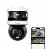 Caméra de surveillance Reolink à triple objectif avec PoE pour l'extérieur, 10MP Panoramique & 4K PT avec Auto-Tracking, Recherche intelligente de vidéo par AI, Perimètre de protection, Vision nocturne en couleur et IR, Enregistrement 24/7