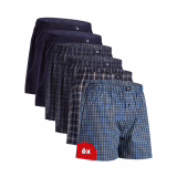 DANISH ENDURANCE Boxers Tissés 100% Coton Bio, Caleçon Americain pour Hommes, Coupe Ample, Lot de 4 ou 6