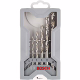 Bosch 7x PRO Metal HSS-G Spiraalboorset (pour Non-ferrométaux, Acier, Ø 2,0, 3,0, 4,0, 5,0, 6,0, 8,0, 10,0 mm, Accessoires Professionnels pour Perceuses-Torniers)