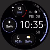 n-Digital 2 Watch Face gratis voor Android (Digitaal - Wear OS)