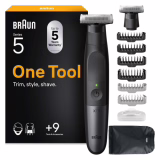 Braun Trimmer Series XT5, Rasoir électrique sans fil pour hommes, XT5270, Gris - Trimmeuse et bodygroomer