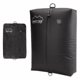 Sac à vide pour vêtements réutilisable TPU Sac de vide pour vêtements avec ventil d'évacuation aérienne Voyage Organisateur avec fermeture étanche par glissière en nylon H2O résistante Pack cube pour valise sac à dos bagage à main