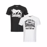 Doppelpack de T-Shirts Lonsdale pour hommes, taille régulière