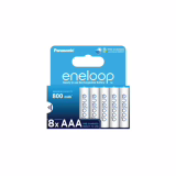 Piles Ni-MH eneloop AAA/Micro (8 pièces), Rechargeables, Nouvelle capacité Min. renforcée 800 mAh