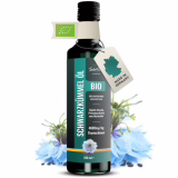 Huile de graines noires égyptiennes Bio froide pressée 250ml sans additifs – Huile de nigelle de grains noirs Bio d'Allemagne