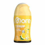 MORE Zerup, IJsthee Citroen, 65 ml, voor tot 8 liter drinkklare drank, suikervrije siroop met echte fruitextracten, vegan, nul calorieën - gemaakt in Duitsland