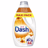 Vloeibaar wasmiddel Dash 2in1, 44 wasbeurten, geur Amber & Orchidee, tot 3 weken frisheid, gemaakt in Frankrijk