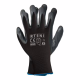 Work Gloves with Nitrile Coating - Black 9