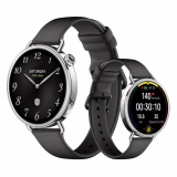 Xiaomi Watch S4 41mm Smartwatch - Stainless Steel Dial, Ultralight, 150+ Sports Modes, Accurate Menstrual Cycle Prediction, Emergency Call Function, Black Fluoroelastomer Strap