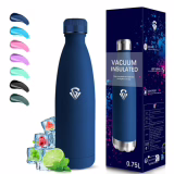 Grsta Flask - 750ml - Insulated Flask, BPA-Free, Kids Flasks, 24h Cold & 12h Hot, Insulated Bottle, Stainless Steel Flask, Leak-Proof, Water Bottle for School, Office, Travel Camping, Sports, Yoga