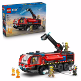 Camion de pompiers de l'aéroport LEGO City - Jeu de construction pour enfants âgés de 7 ans et plus