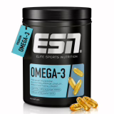 ESN Omega-3 - 1200 mg EPA et 900 mg DHA par portion, sans goût de poisson, testés sur métaux lourds - 300 capsules, 100 portions