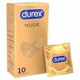 Durex Nude - 10 Préservatifs Ultra Fins pour Homme - Taille Standard