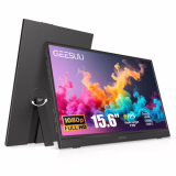Écran Portable 15.6 Pouces, FHD 1080p Moniteur Portable IPS Ecran PC Portable Haut-parleurs Intégrés, Laptop Screen Extender pour Ordinateur Portable/PC/Mac/PS4/5/Xbox, HDMI & Type-C Port