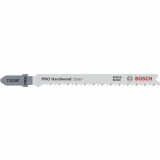 Bosch 3x Lames de scie sauteuse PRO Hardwood clean T101BF (pour Bois dur, Panneau de fibres à densité moyenne, Longueur 100 mm, Accessoire Scie sauteuse Professionnel)