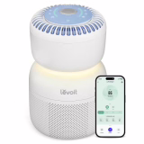 Levoit Réinigeur d'air à 5 Senseurs HEPA, filtre contre 99,97% de poussières, affichage en temps réel de la qualité de l'air, contrôle via application, éclairage nocturne et bruits blancs pour un meilleur sommeil, jusqu'à 30m², bleu