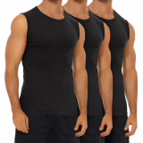 FALARY 3er Pack Tank Top Unterhemden Herren en Baumwolle Multicolore