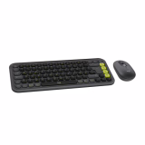 Logitech POP ICON Combo, Clavier-Souris-Ensemble Bluetooth, Tactiles confortables, boutons programmables, clics silencieux, Easy-Switch pour jusqu'à 3 appareils, QWERTZ DEU – Grafit