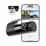 Caméra de bord KAWA Dashcam Avant 3K, Rotation 360°, Commande Vocale, Caméra de Voiture WiFi | Mode Parking 24/7, G-Capteur, Vision Nocturne, Enregistrement en Boucle, Contrôle App, Carte TF 32Go, Camion, SUV, Camping-car