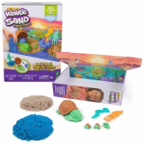 Set de jeu Kinetic Sand Project Planet Tortues - avec 396 g de sable, tortues et 2 outils en plastique recyclé, pour le jeu de sable créatif à l'intérieur, pour les enfants âgés de 3 ans
