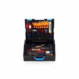 GEDORE L-BOXX 136, Set de 36 outils, rempli, outils pour électricien, dans boîte en plastique, 1100-02