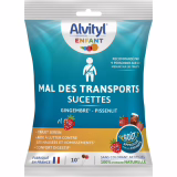 Alvityl Sucettes Mal des Transports Goût Cola ou Fraise Pack de 10