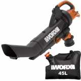 Souffleur aspirateur broyeur 3-en-1 WORX WG505E, 3000W